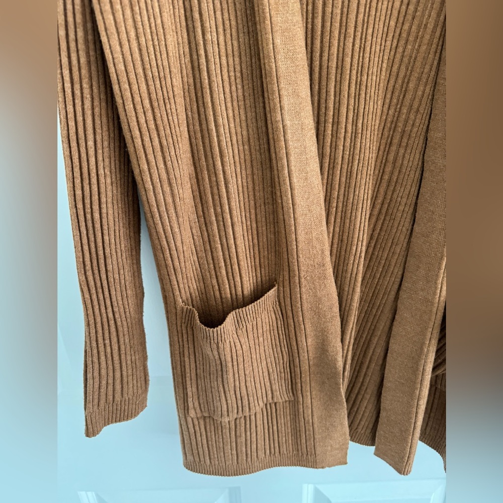 PINK ROSE Caramel Colored Cardigan - Picture 4 of 7